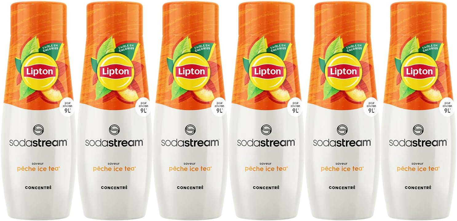 SodaStream - concentré Lipton Ice Tea pêche - 440ml - prépare 9L