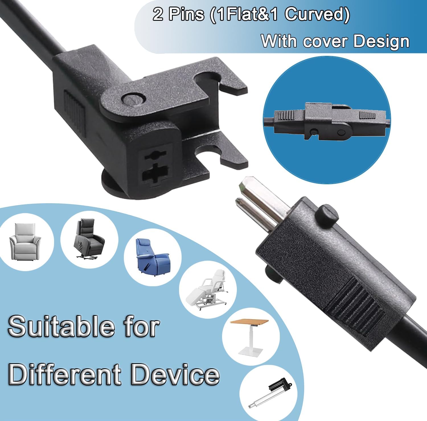 Adaptateur Secteur - alimentation 29V 2A pour fauteuil inclinable, câble AC, HWX