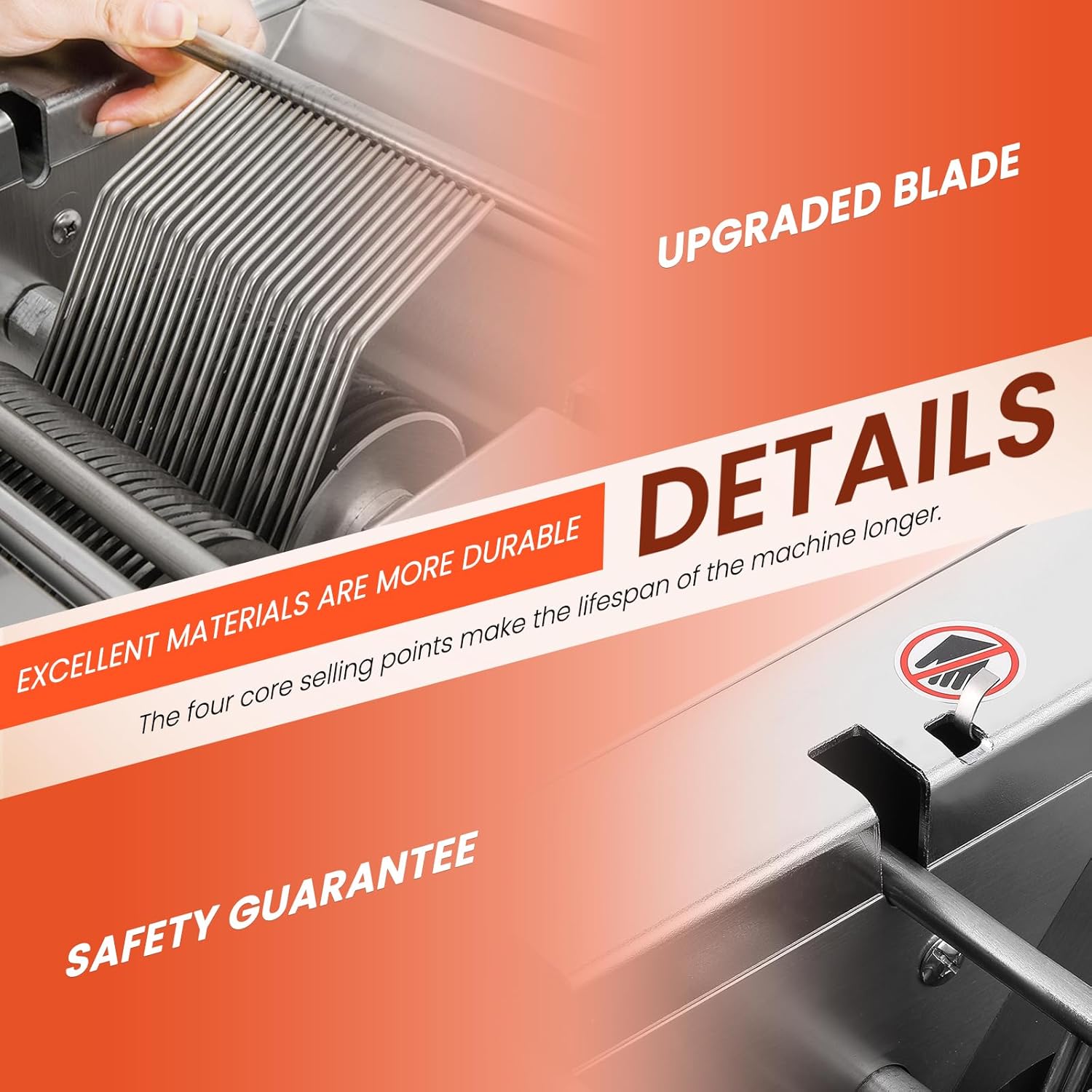 NEWTRY - trancheuse à viande 10 mm, 550W, 160 kg/h, restaurants