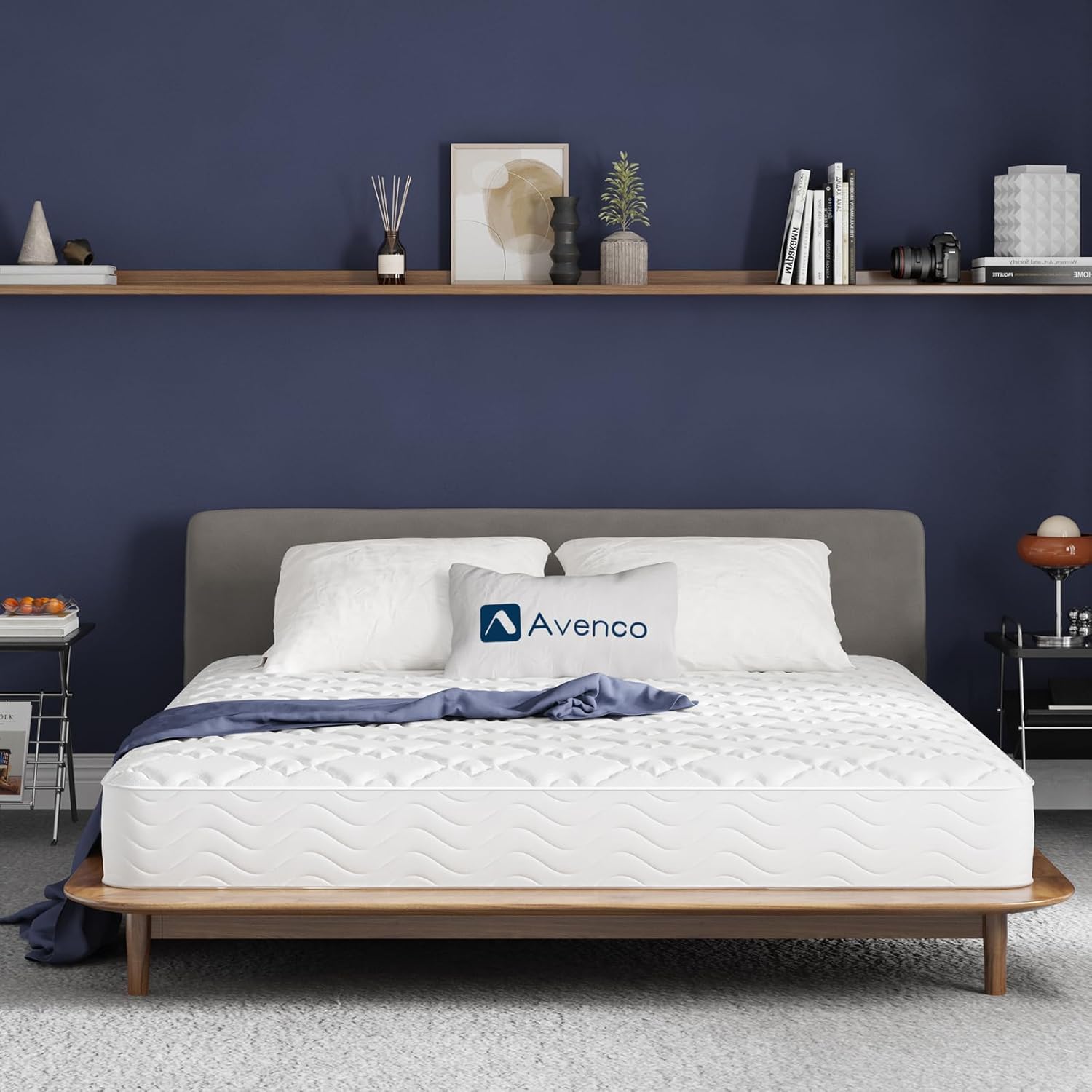 Avenco - Matelas Série 20CM - 80x190 cm - Ressorts ensachés, soutien lombaire, CertiPUR-US/Oeko-TEX