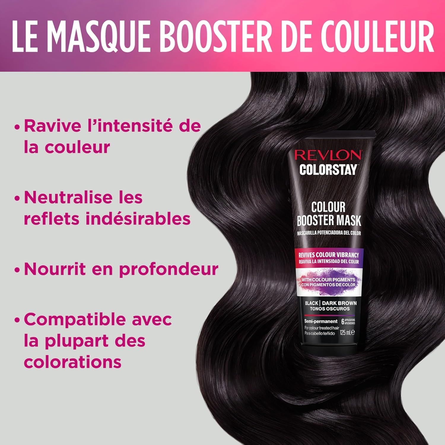 Revlon - Colorstay Masque Booster 125ml - ravive, hydrate, soin cheveux