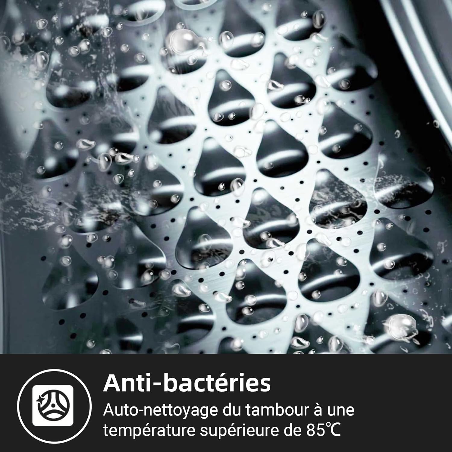 CHiQ - Lave-linge frontal 8 kg, 1400 tr/min, vapeur, IA, CFL80-14586IM3XA