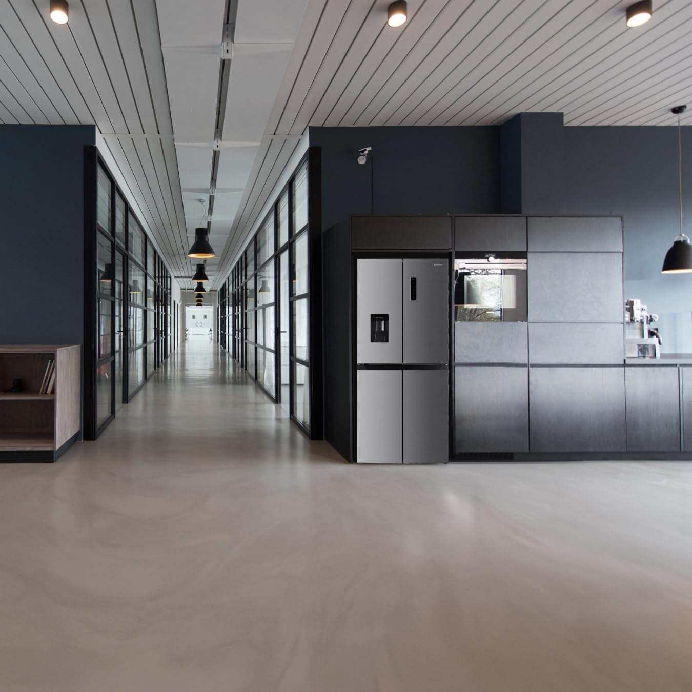 GEDTECH - Réfrigérateur multi-portes inox, 470L, No Frost, distributeur d'eau, GMP470IXT