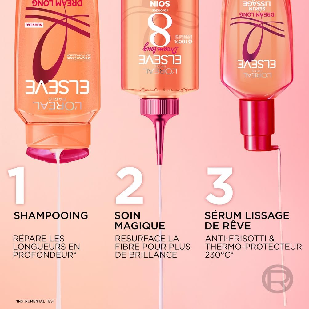 L'Oréal Paris - Elseve Dream Long - routine cheveux longs - kératine végétale, huile de ricin