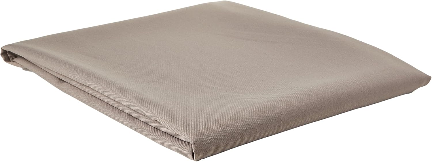 Soleil d'Ocre - Alix nappe rectangle 140x300 cm polyester moka anti-taches