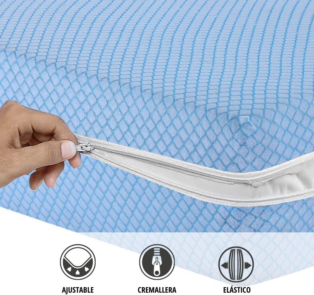 Degrees Home - Teide - housse 150 cm - anti-acariens, respirante, douce