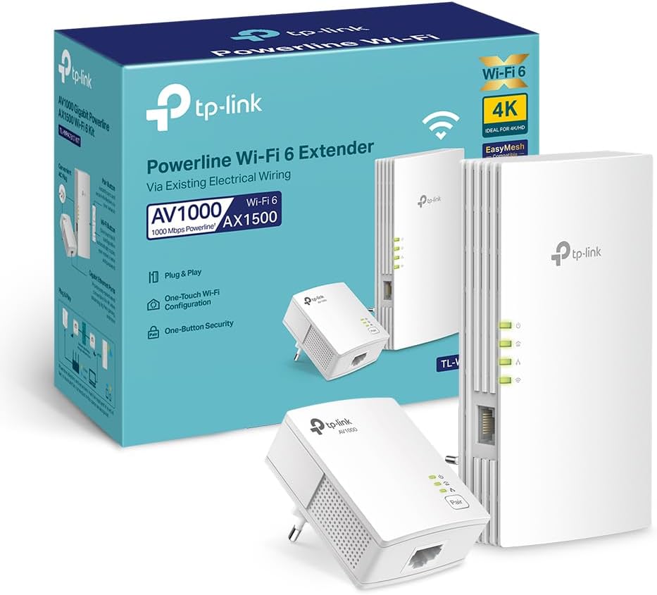 TP-Link - CPL WiFi 6 série WPA - débit 1000Mbps, EasyMesh, WPA7817 KIT
