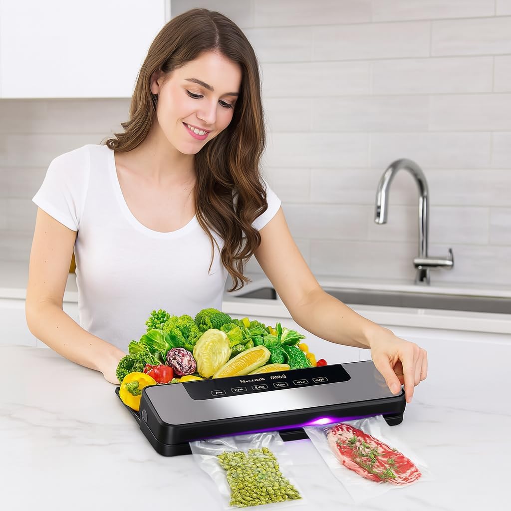 Machine sous vide alimentaire - compact - 4 modes, 85kPa, 10 sacs inclus