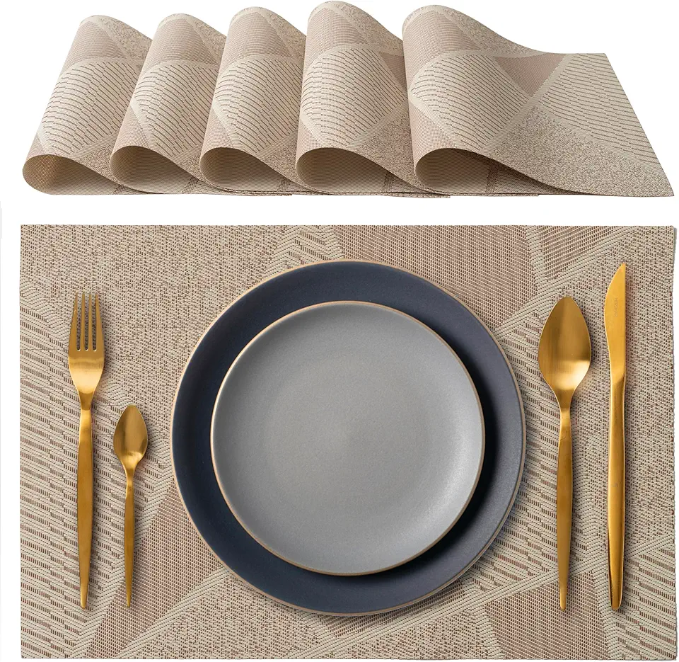 IPEA - sets de table élégants - 45x30cm - lavables, antidérapants, résistants chaleur