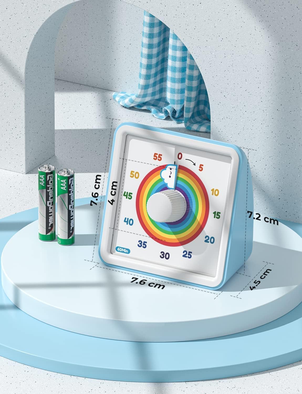 LIORQUE - minuteur visuel enfant - 60 min - silencieux, gestion du temps