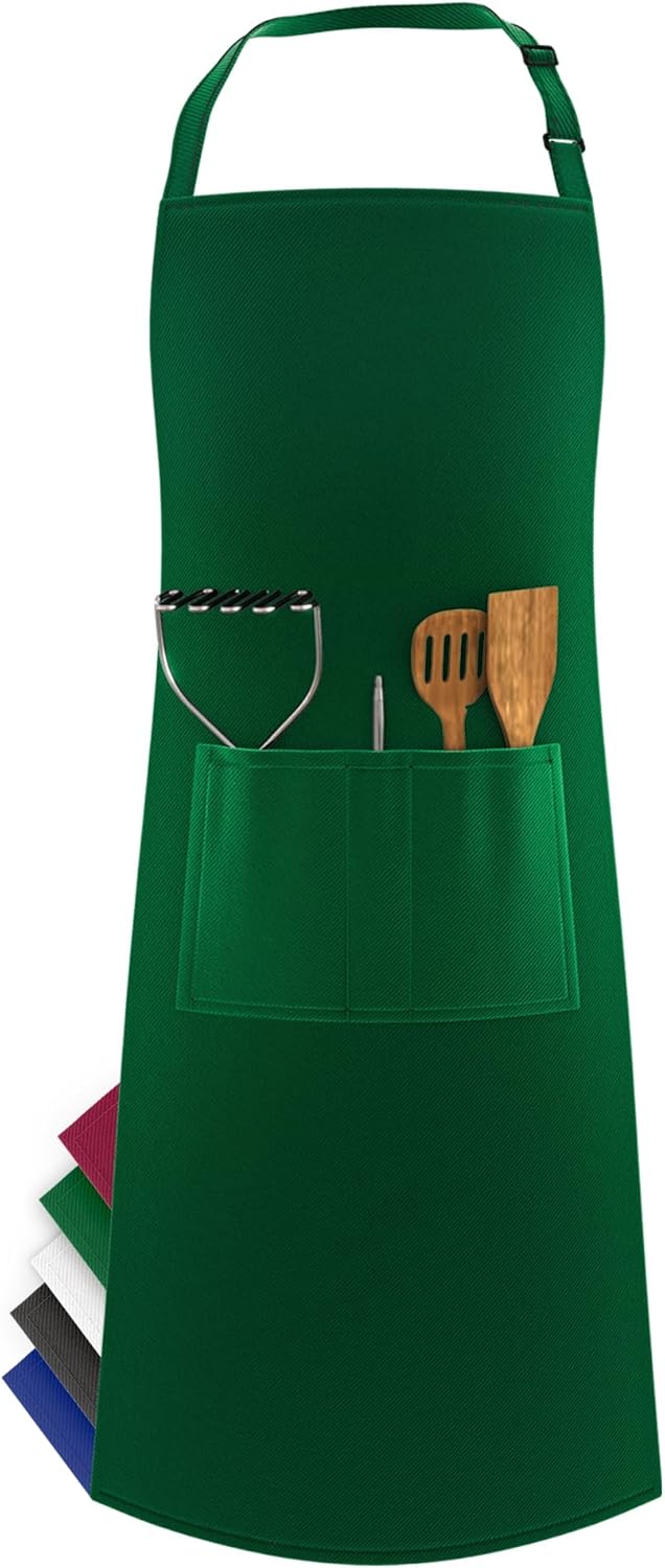 LEFUNDA - Tablier étanche 3 poches réglable - longues lanières, professionnel, mixte