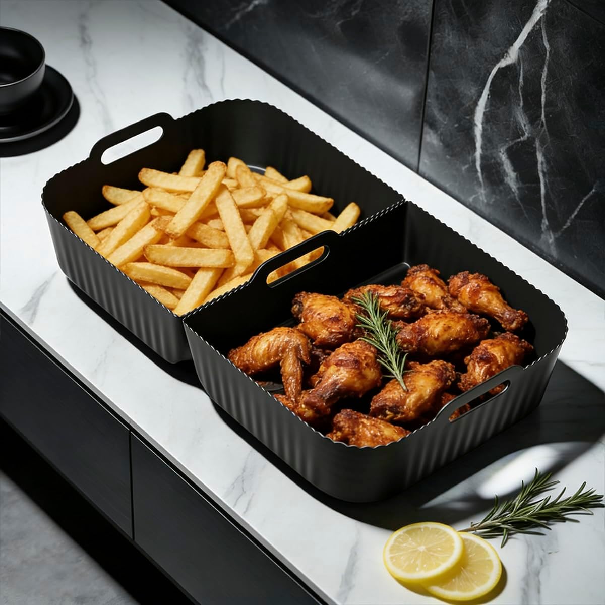 Accessoires pour friteuse - silicone grand format - compatibles 10L - réutilisable et facile à nettoyer - AF500UK/Cosori