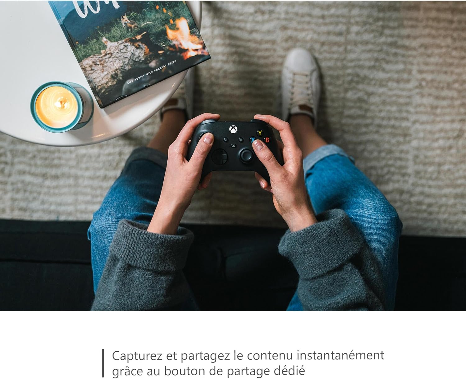 Xbox - manette sans fil Carbon Black - ergonomique - multi-plateforme