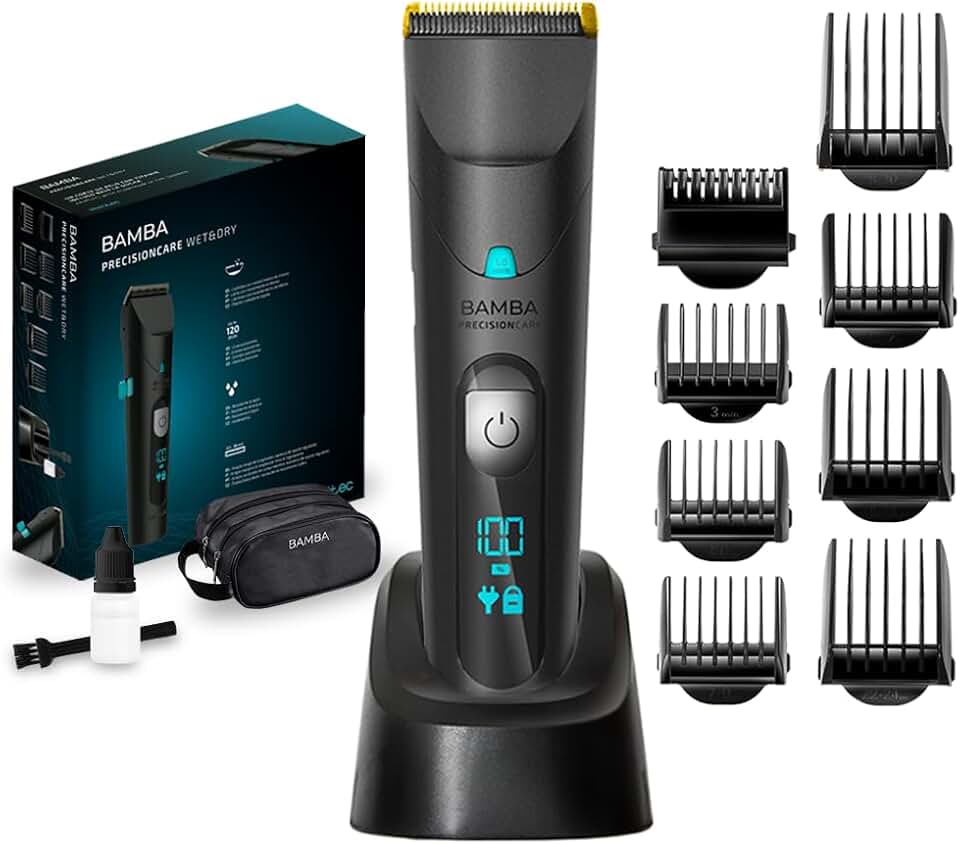 Cecotec - Bamba PrecisionCare Titanium - tondeuse 60min, lames titane