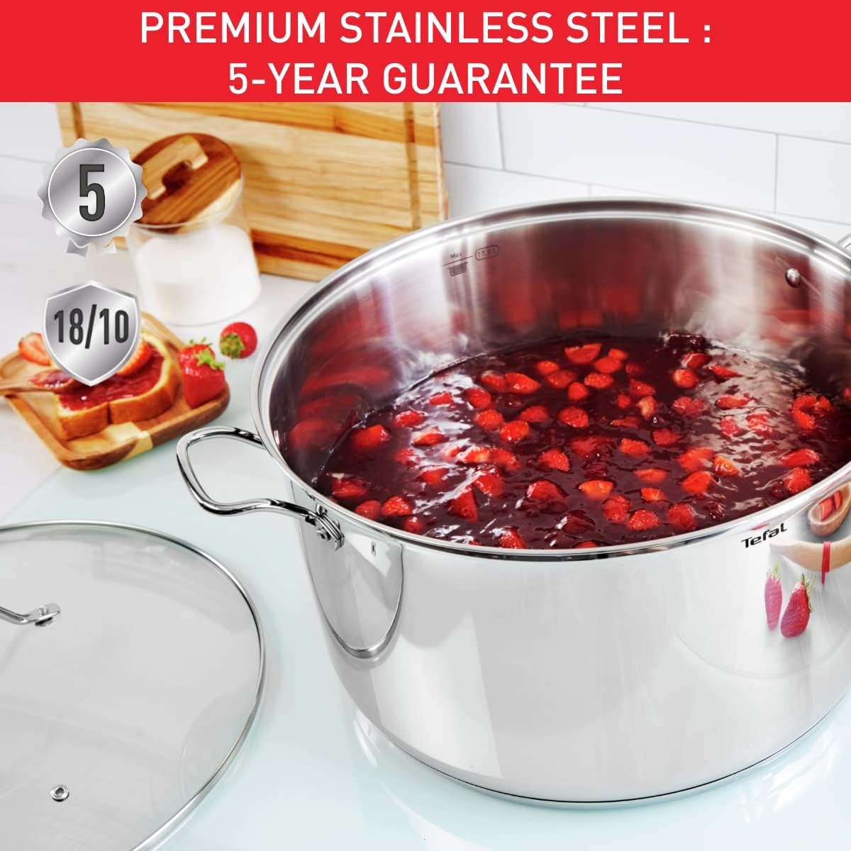 Tefal - Intuition XL - marmite inox 26 cm 6.5L, induction, B8646304
