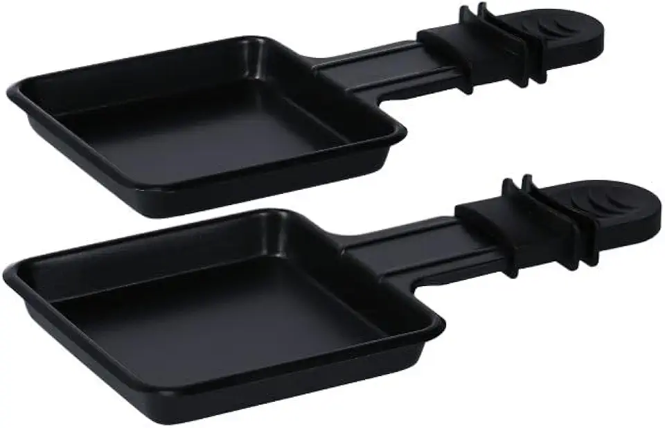Rotel - Duo poêlons à raclette - 18,5x9x1,5cm - revêtement PTFE