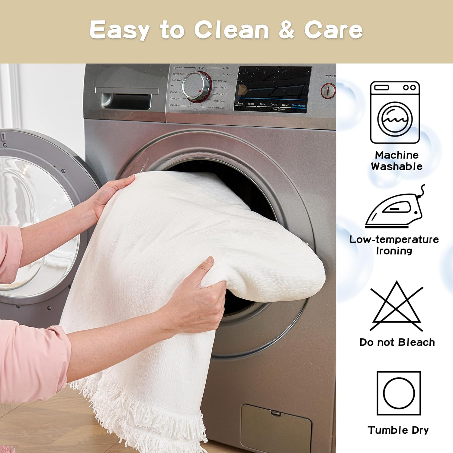 MYSKY HOME - Protection canapé animaux, blanc, 230x300cm, anti-rayures