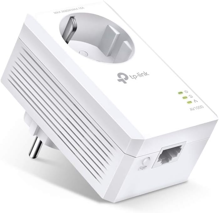 TP-Link - adaptateur Powerline, 1 port Gigabit, AV1000, économie d'énergie, TL-PA7017P