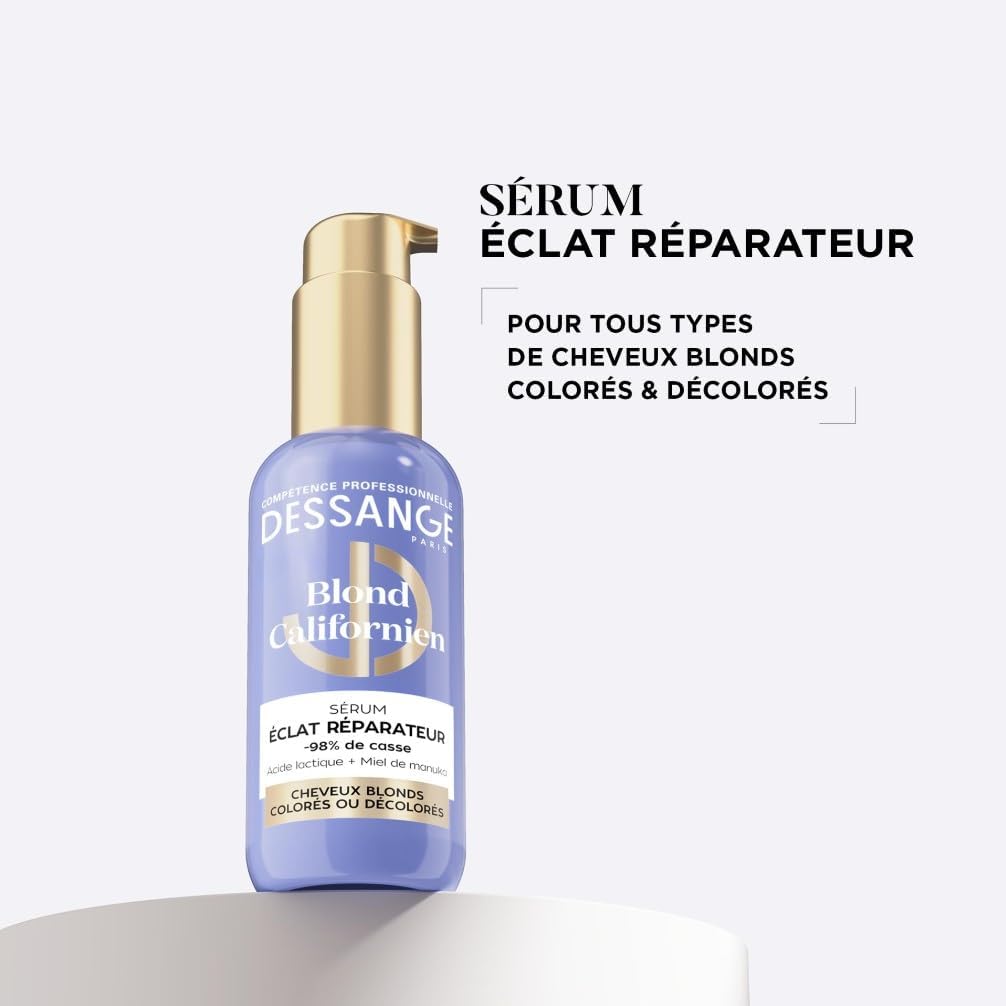 DESSANGE - Sérum Éclat Blond Californien 110ml - nourrit, protège, acide lactique, miel de manuka