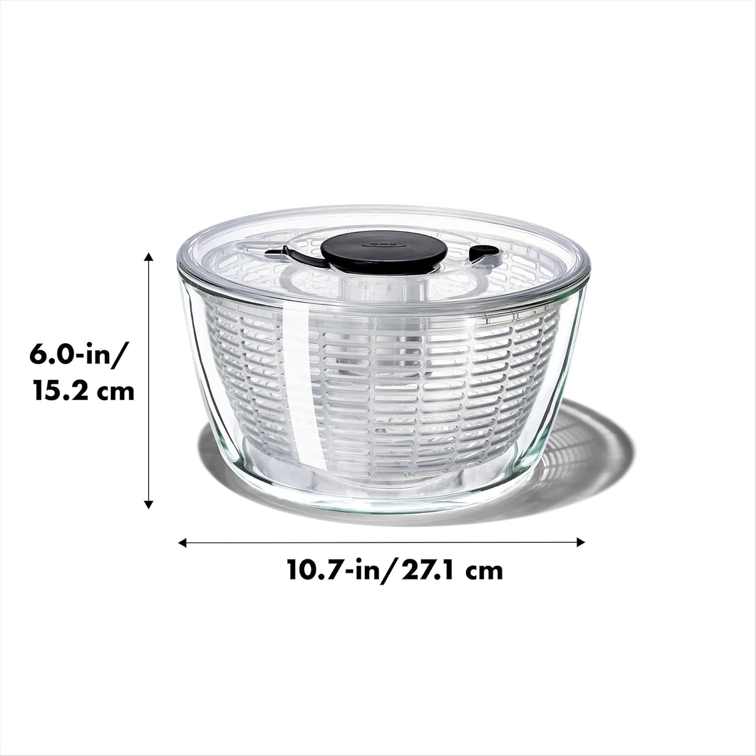OXO - Good Grips Essoreuse à salade verre 6 L, transparente