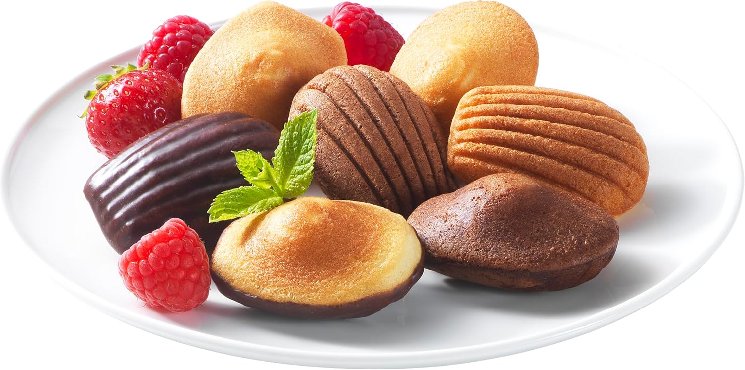 Tefal - Coffret Snack Collection - plaques mini madeleines et livre recettes - XA801512
