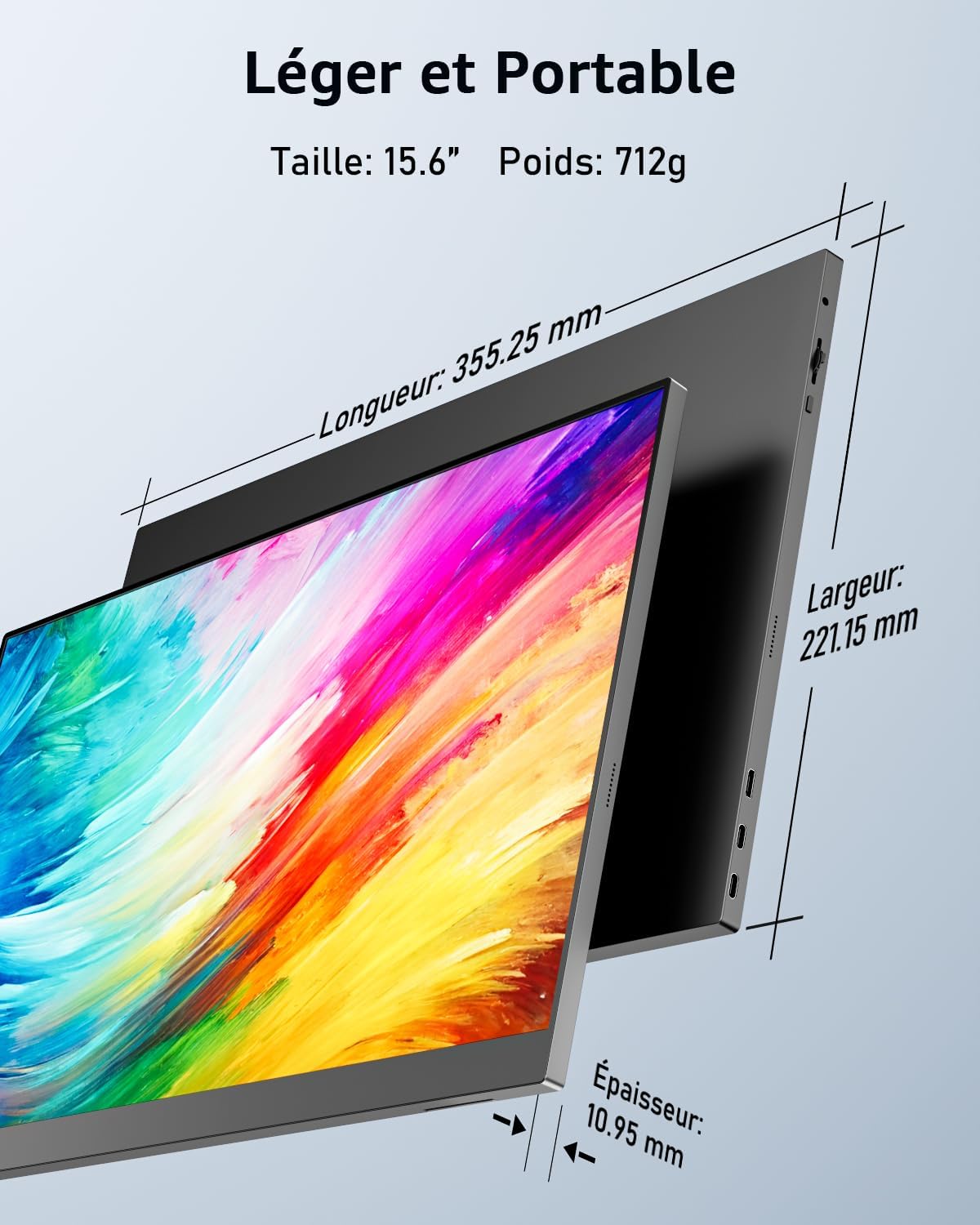 Yodoit - Écran portable série FHD - 15.6