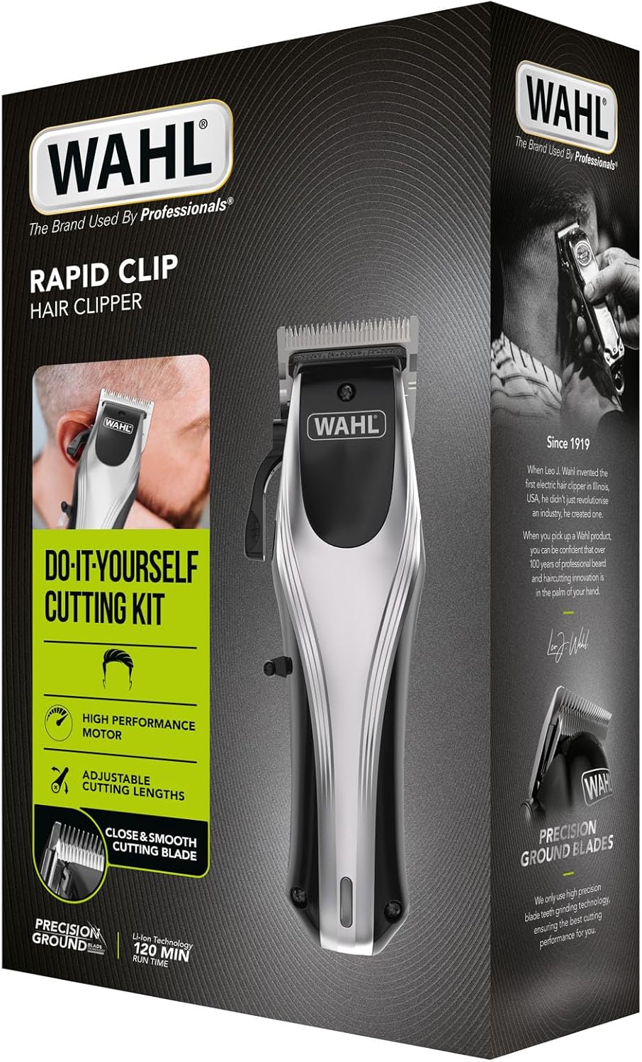 Wahl - Rapid Clip - tondeuse rechargeable sans fil lithium-ion, usage pro
