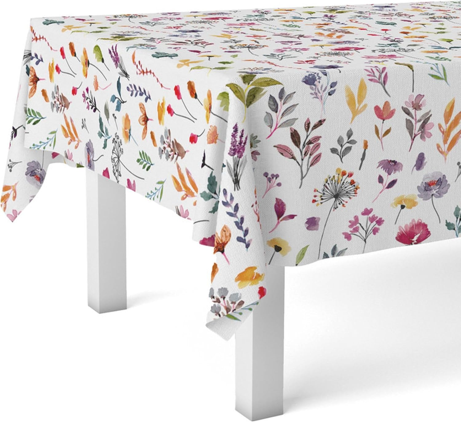 Nappe en toile cirée - Garden Fleurs - 240x140 cm - anti-taches, imperméable, facile d'entretien