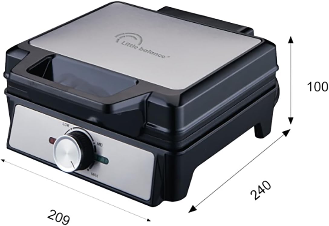 Little Balance - Gaufrier série Power - 1600W, plaques antiadhésives, poignée froide, gaufres liégeoises, 8816