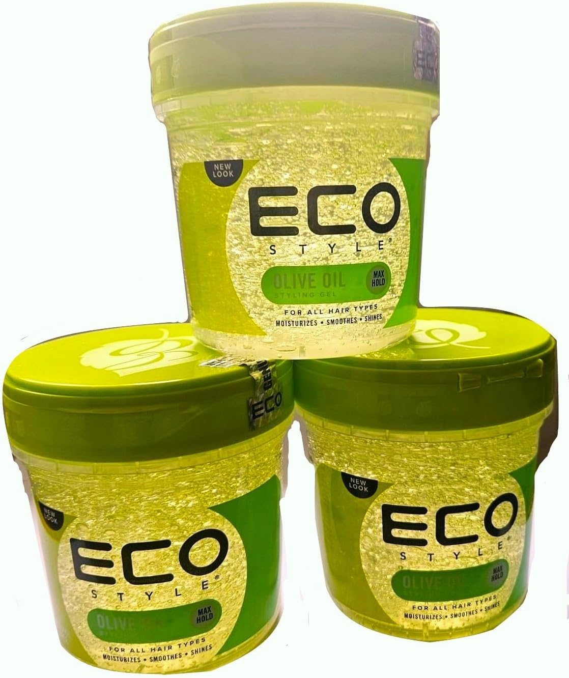 Eco Styler - gel coiffant, 473ml x3, fixation forte, total 1,42L