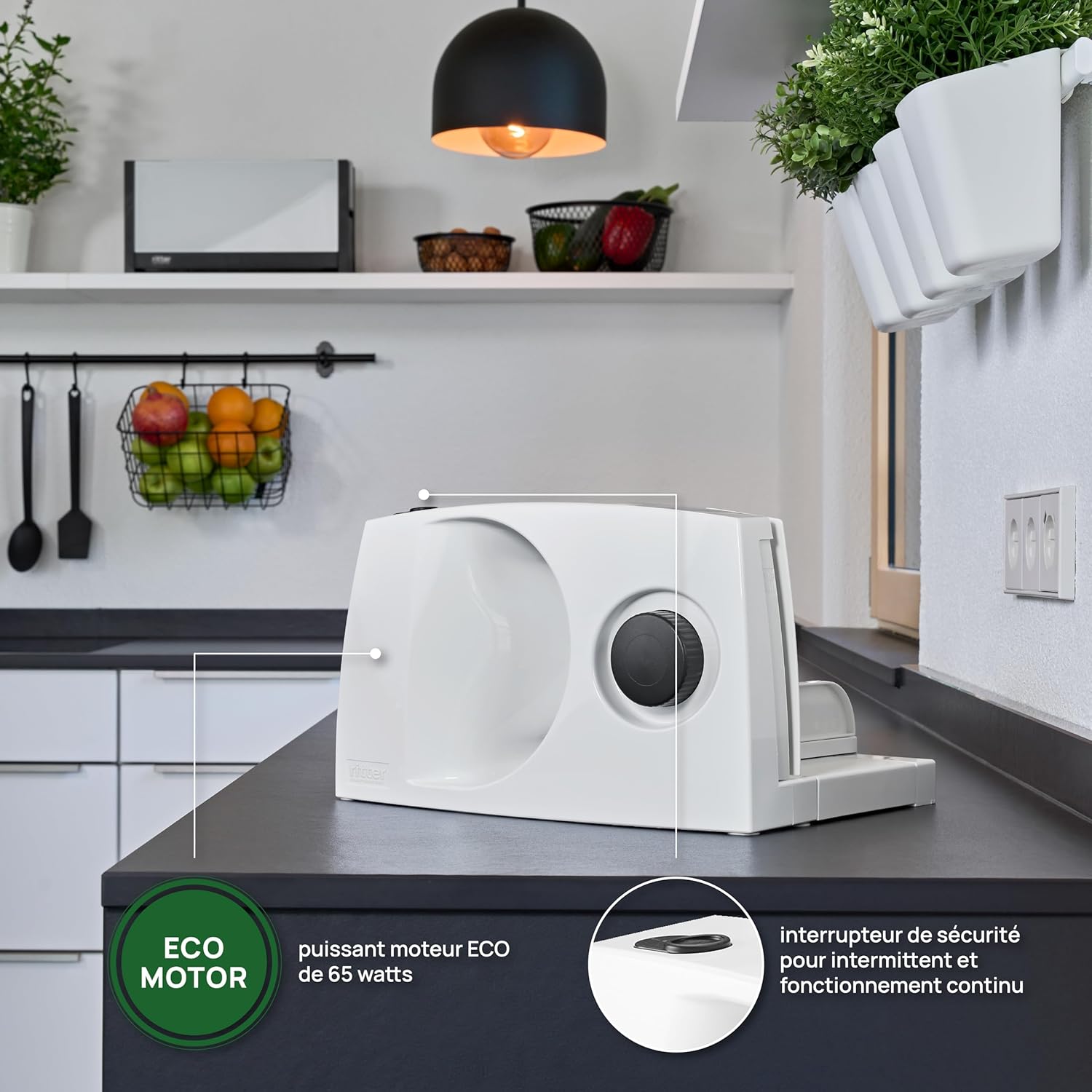 Ritter - Markant 01 - compacte et pliable, moteur ECO, trancheuse universelle