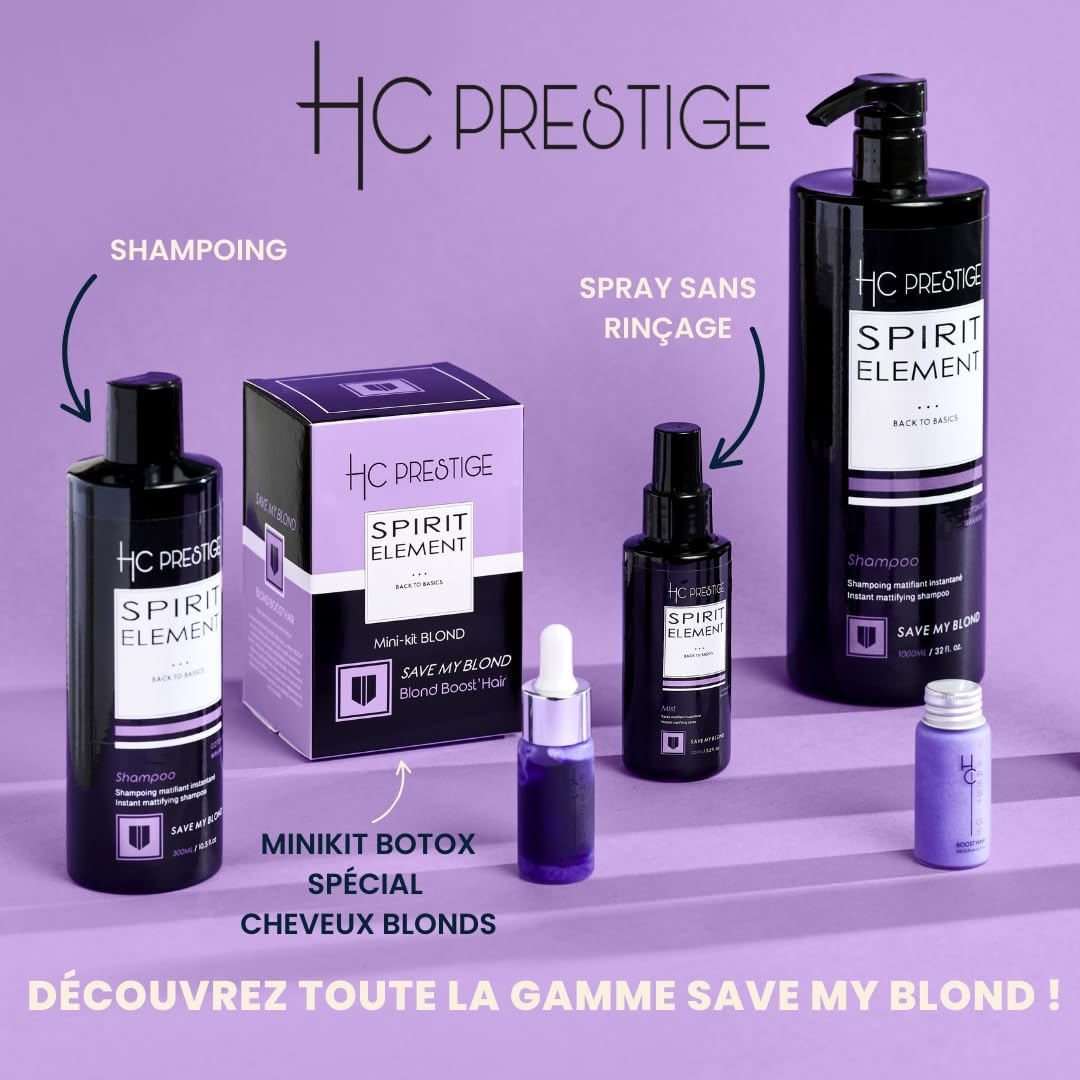 Mini kit botox capillaire - soin blond 4x100ml - hydrate, neutralise jaunes