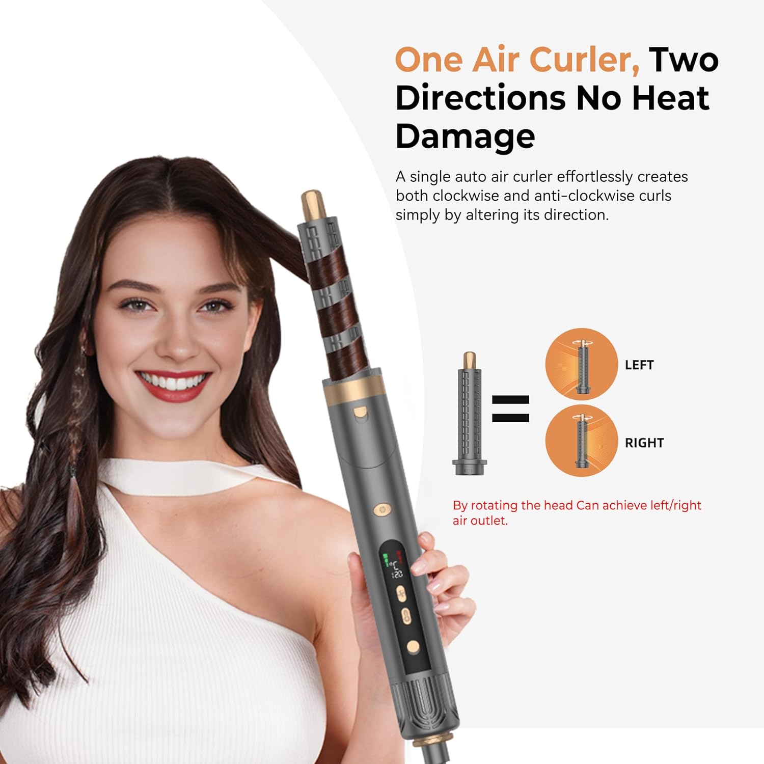 OKWRAP - Air Styler 7 en 1 - 1300W - séchage, bouclage, lissage 110000TR/MIM