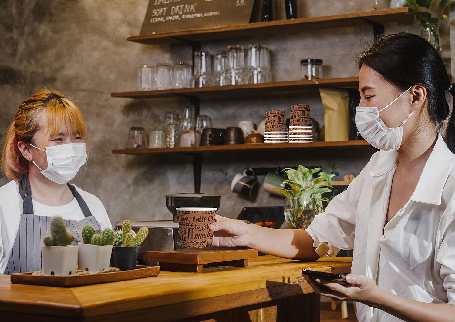 Caramont - 4 Oz Espresso - gobelets carton résistants chaleur, 1000 pièces