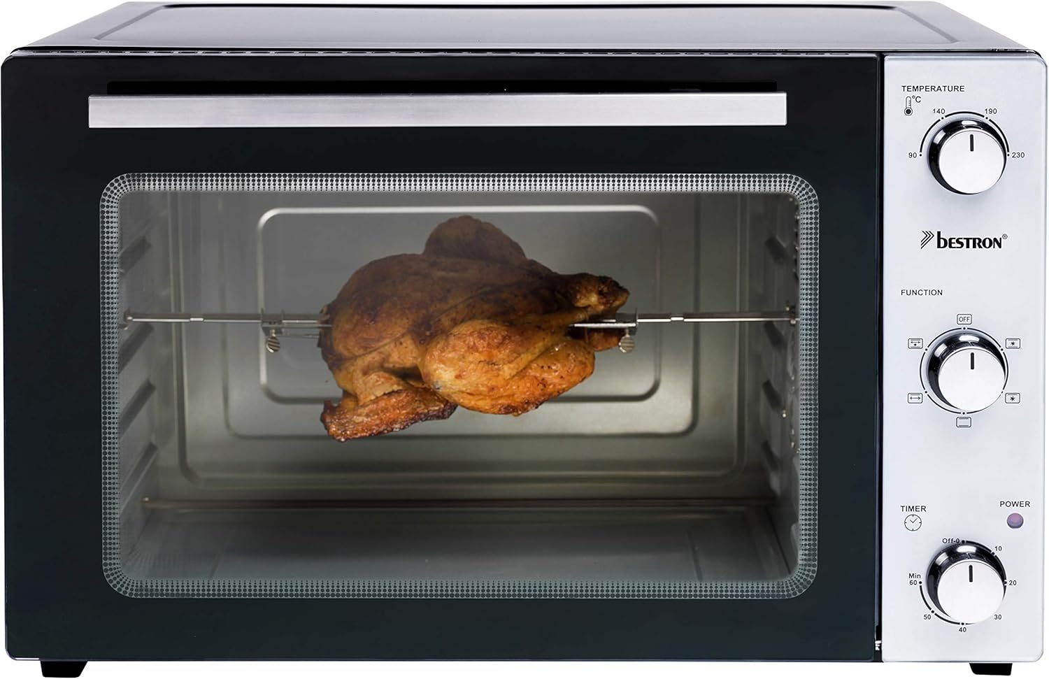 Bestron - Mini-four 55L - Compact, multifonction, noir