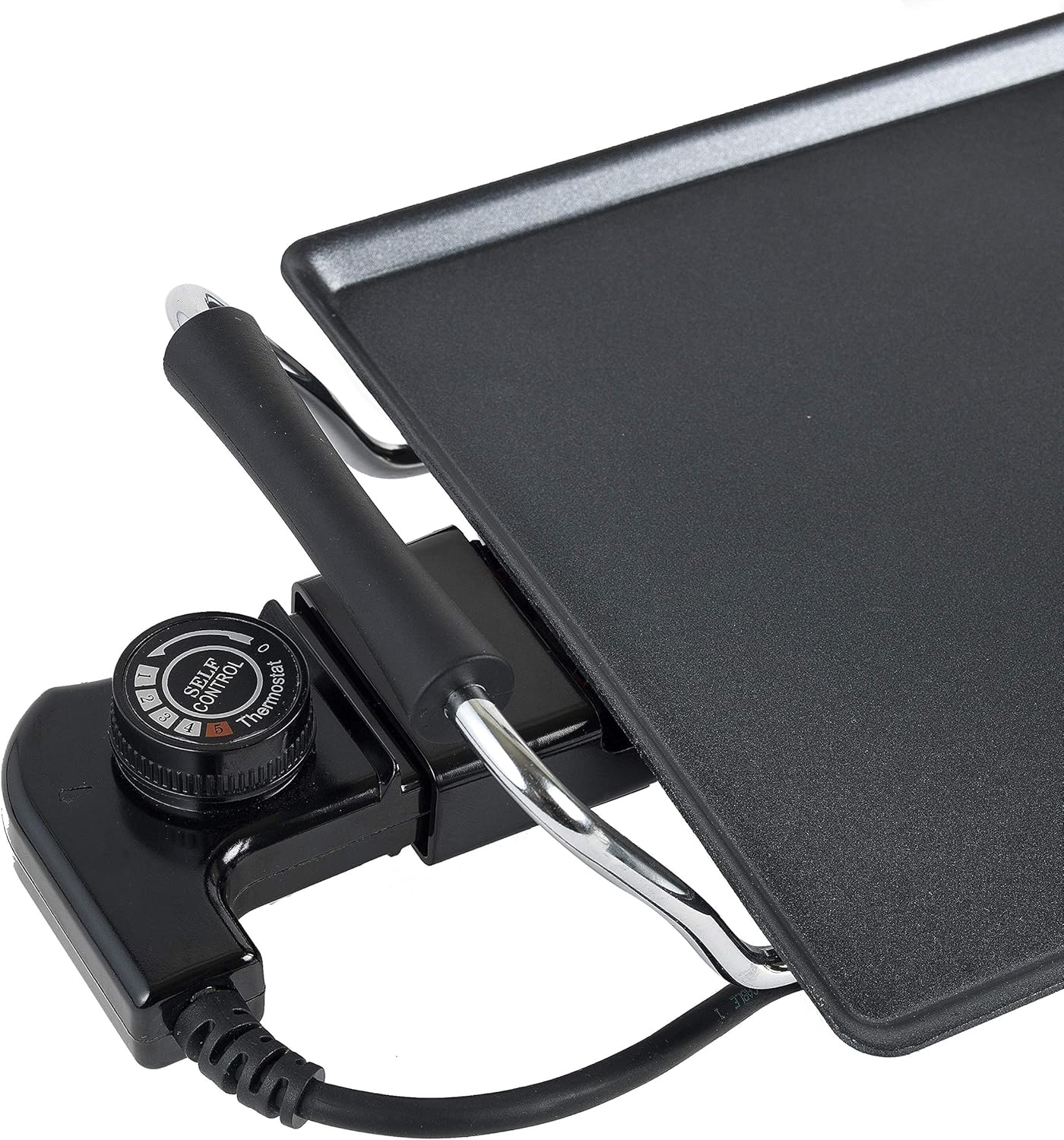 Bestron - Plancha électrique - 4 pers. - Température réglable, anti-adhésif