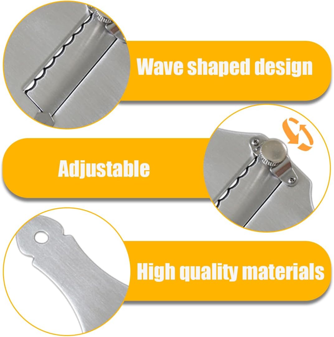 Trancheur de truffes inox réglable, lame ajustable, trou suspension