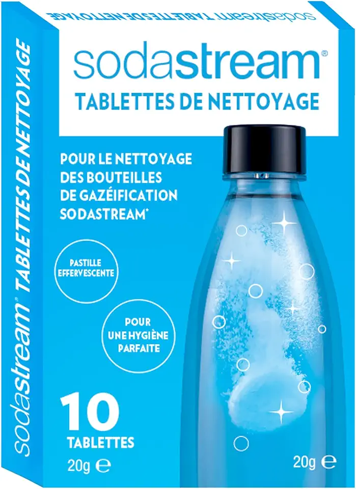 SodaStream - Tablettes de nettoyage bouteille - lot de 10 - nettoyage facile