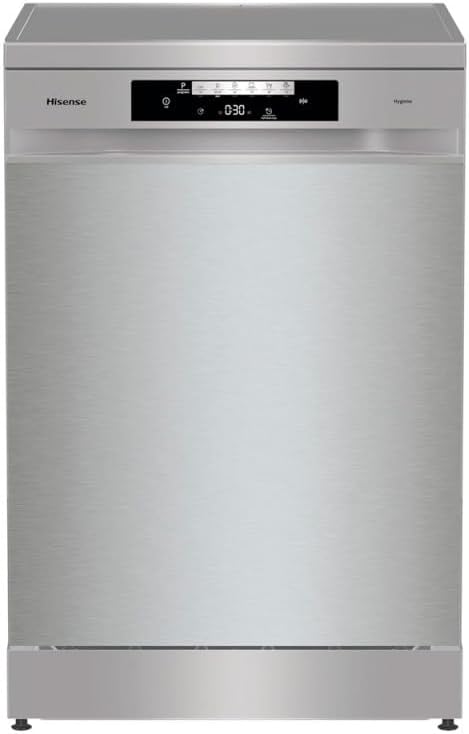 Hisense - Lave-vaisselle série HS642 - 60 cm, 14 couverts, porte automatique, HS642C60X