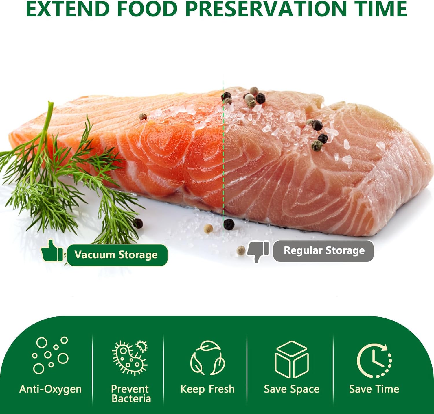 Vinabo - Sacs sous vide gaufrés - 20x30 cm - 100 sachets alimentaires