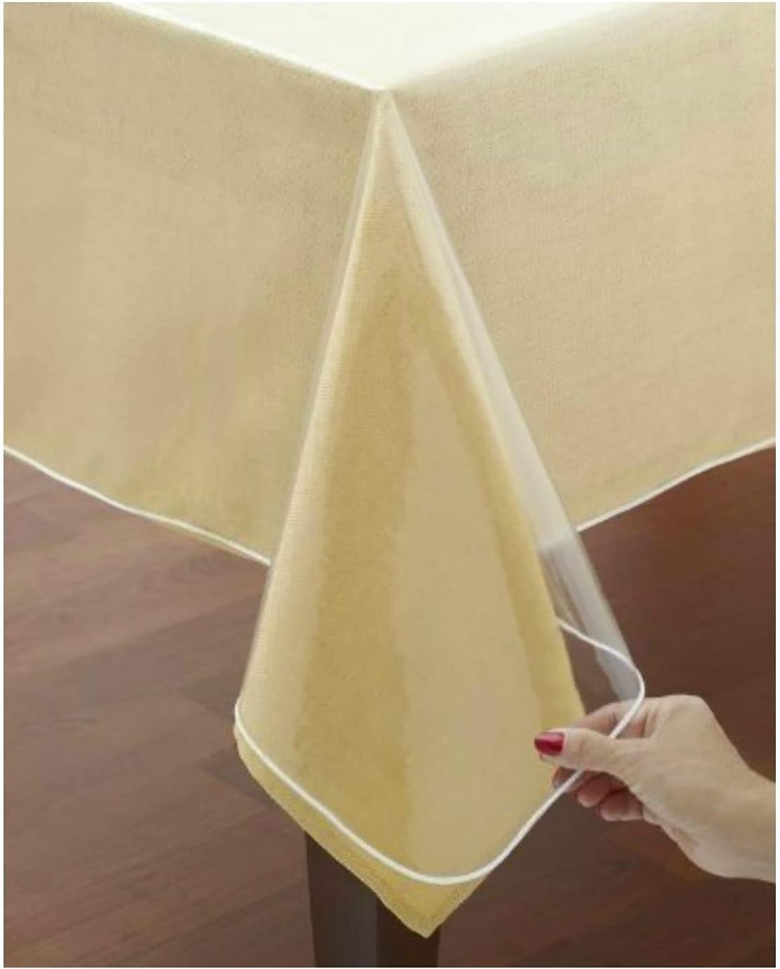 VITA PERFETTA - Nappe transparente fine - 140x240 cm - PVC protection