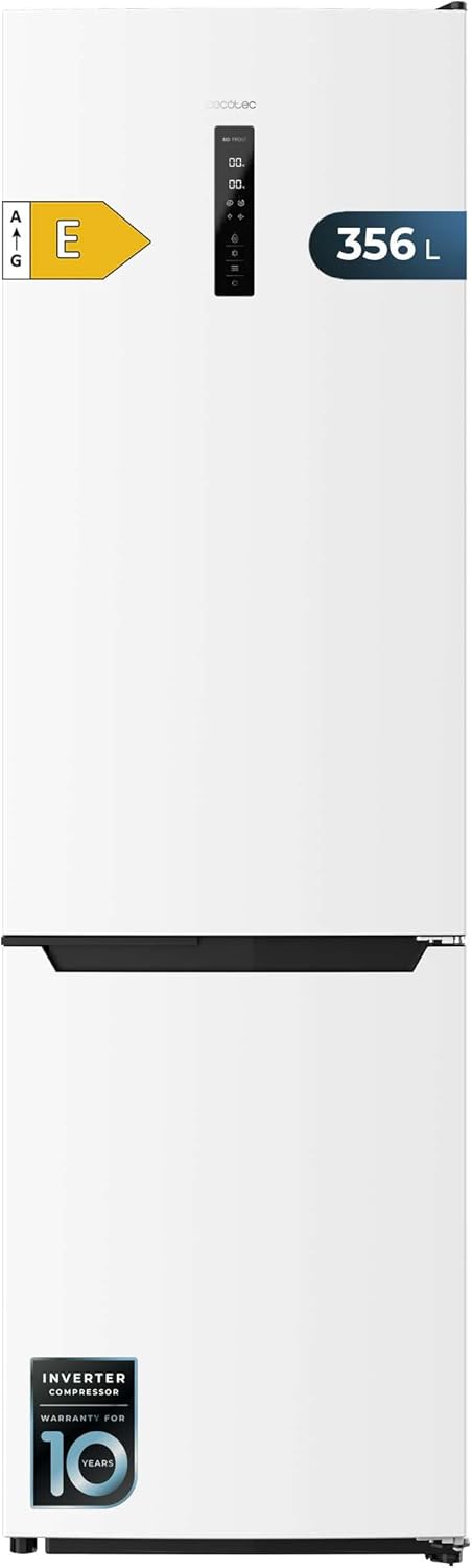 Cecotec - Bolero CoolMarket Combi - 356L - No-Frost, Multi Airflow, classe E