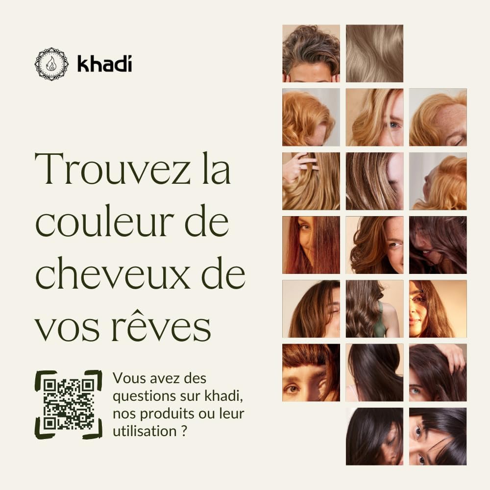 Khadi - Tinte Herbal Color - 100g - coloris cuivre, usage quotidien