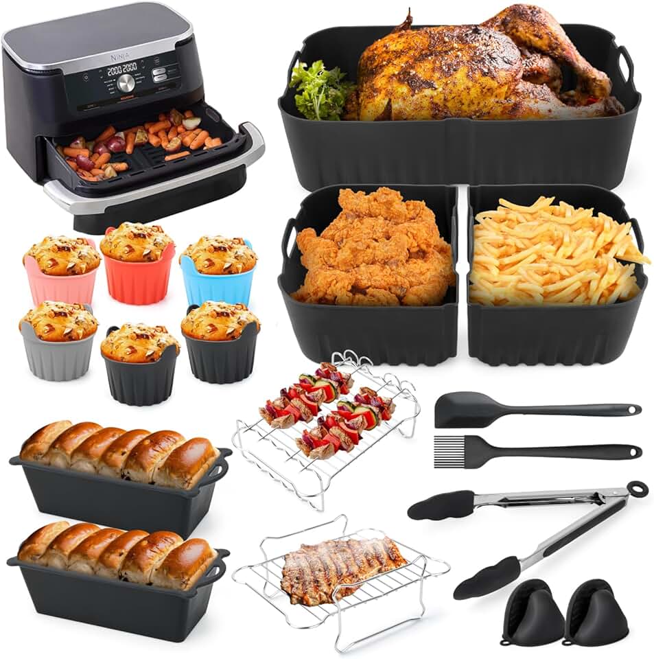 Accessoires Air Fryer - pour Ninja - 10.4L - Moule silicone, lot 22pcs, AF500EU