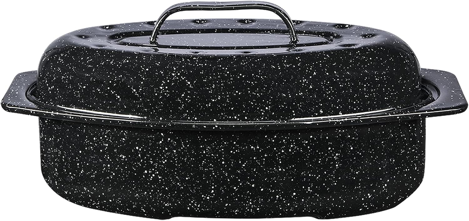 Granite Ware - Roaster 6106 - 33x20x11 cm - Acier carbone noir