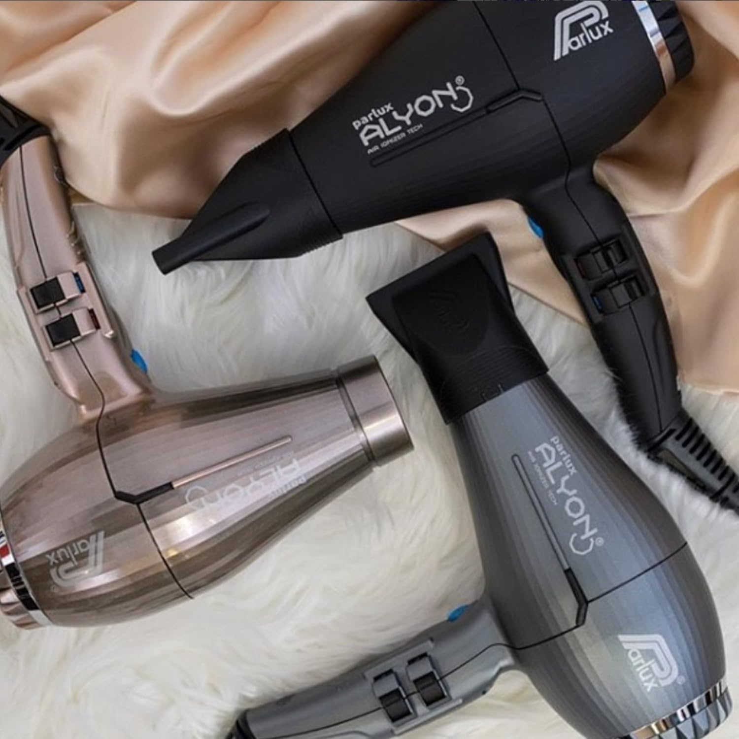 Parlux - sèche-cheveux noir mat - compact, puissance 2100W