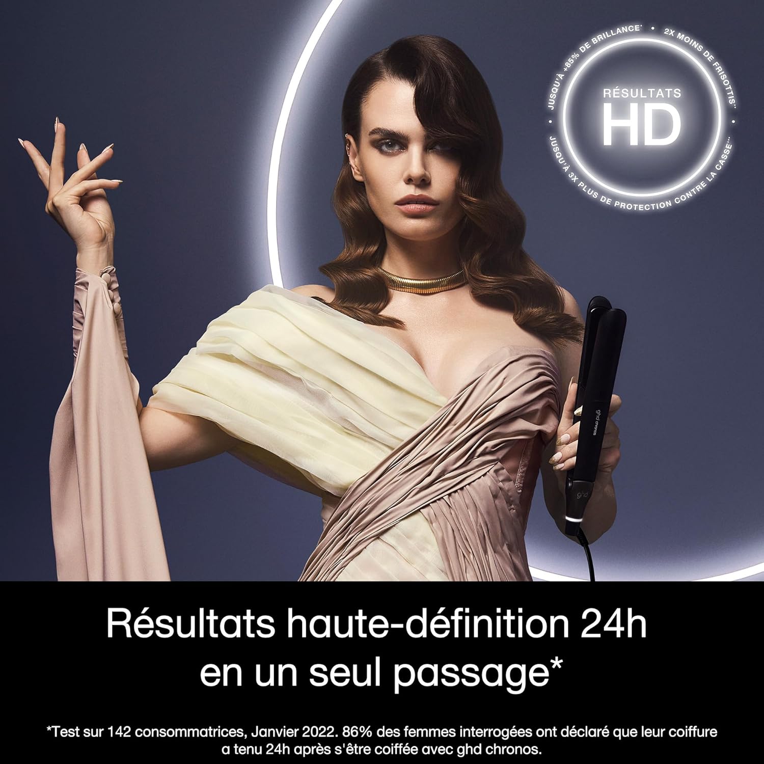 ghd - Lisseur Chronos - coiffage rapide, anti-frisottis, brillance