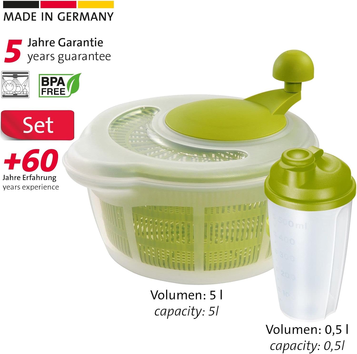 Westmark - Fortuna - 5L essoreuse et shaker 0,5L sans BPA - 243222E7