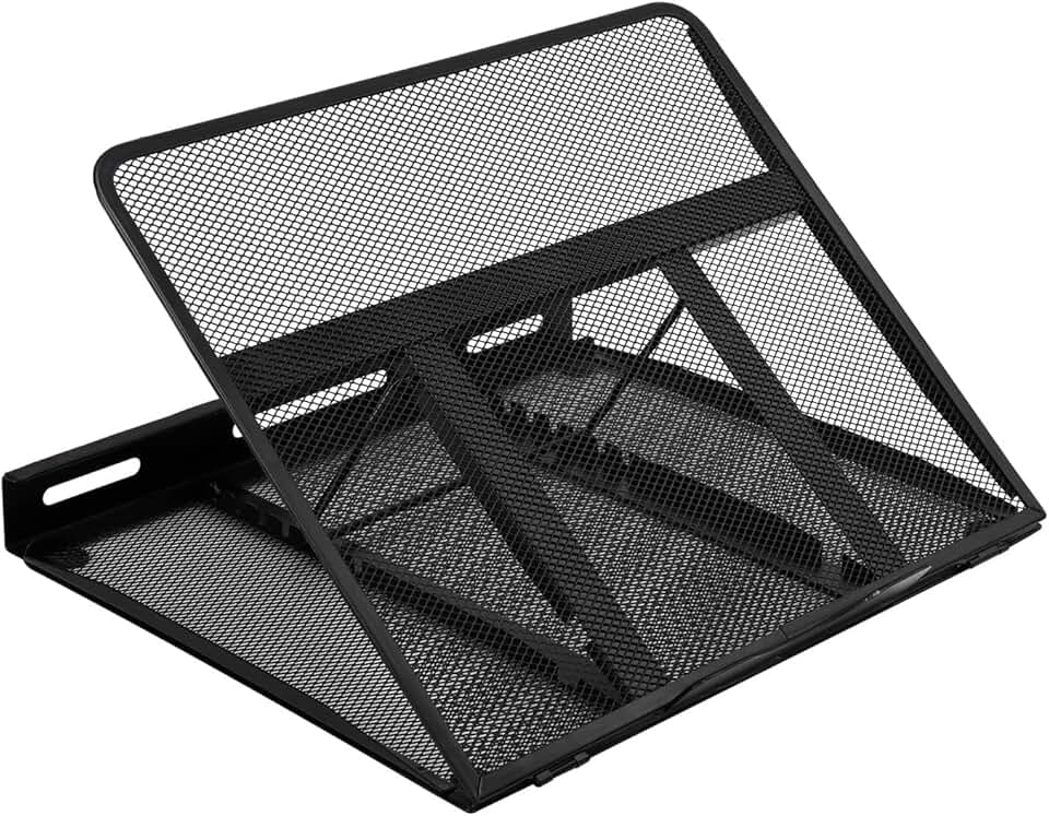 maxi-dealzz Basics - support ordinateur portable série ergonomique - 33x28.7x18.5 cm - réglable ventilé 17.3 pouces