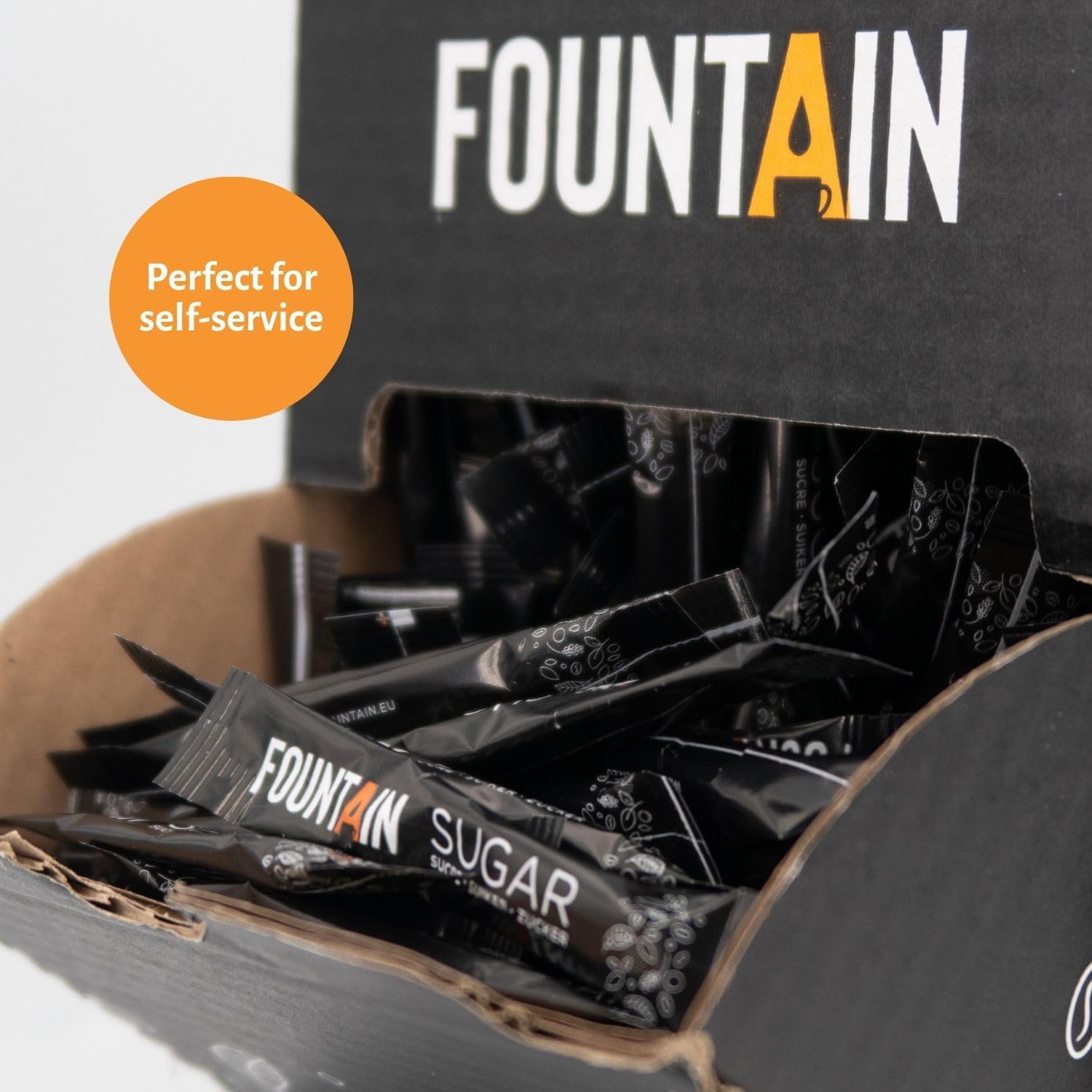 Fountain - Sachets de sucre individuel - 4g x 600 - boîte distributrice